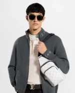 Monogram Eclipse Avenue Sling Bag – Glacier White - Image 6