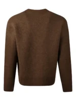 Ami de Cœur Wool Cardigan – Chocolate Brown - Image 2