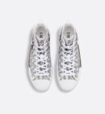 Oblique High-Top Sneakers Grey White - Image 5