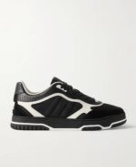 Canvas Leather Panel Sneakers - Image 5