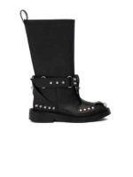 Alexander McQueen Studded Leather Biker Boots