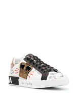 Portofino Royal Crown Crystal Sneakers - Image 2