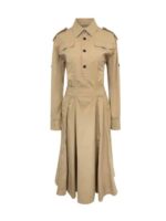 Burberry Military Shirt Midi Dress