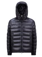 Maya Hooded Down Jacket – Graphite Black
