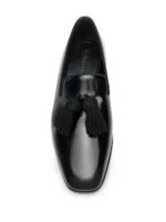 Knot Detail Leather Loafers - Image 4