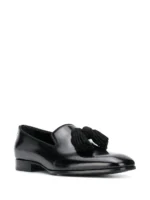 Knot Detail Leather Loafers - Image 2