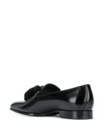 Knot Detail Leather Loafers - Image 3