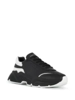 Urban Motion Leather Sneakers – Black & White - Image 2