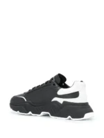 Urban Motion Leather Sneakers – Black & White - Image 3