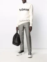 Distressed Logo Wool Sweater - Image 3