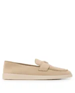 Suede Triangle Logo Loafers - Image 7