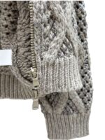 Brunello Cucinelli Openwork Cable Knit Zip Cardigan - Image 4