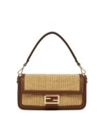 Baguette Raffia Shoulder Bag