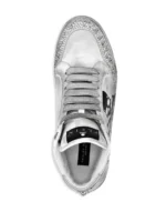 Skull Studded High-Top Sneakers - Image 4