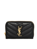 Monogram Quilted Leather Zip Wallet