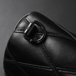 Quilted Leather Shoulder Bag – Matte Black - Image 9