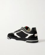 Canvas Leather Panel Sneakers - Image 4