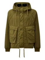 Lens Hooded Quilted Utility Jacket