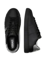 Greca Signature Leather Sneakers - Image 3