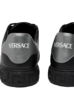 Greca Signature Leather Sneakers - Image 4