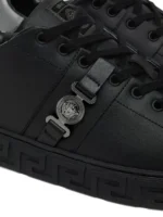 Greca Signature Leather Sneakers - Image 5