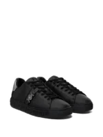 Greca Signature Leather Sneakers - Image 2