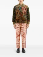 Velvet Botanical Bomber Jacket - Image 2