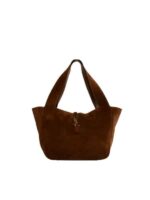 Suede Shopping Tote
