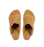 Raffia Woven Mule Sandals - Image 3