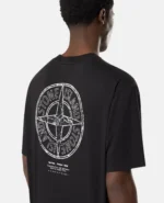 Compass Back Graphic Cotton T-Shirt - Image 3