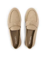 Suede Triangle Logo Loafers - Image 8