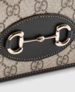Horsebit 1955 GG Supreme Chain Wallet – Beige Ebony - Image 4