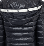 Maya Hooded Down Jacket – Graphite Black - Image 3