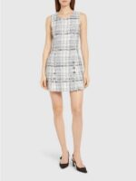 Sleeveless Tweed Mini Dress - Image 4