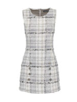 Sleeveless Tweed Mini Dress