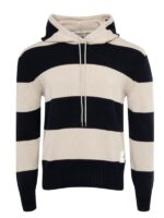 Loro Piana Cashmere Hooded Striped Sweater