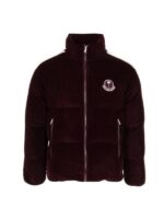 Grenoble Velvet Down Jacket – Burgundy Edition
