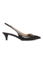 Horsebit Leather Slingback Pumps
