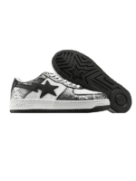 BAPE STA Python Leather Sneakers - Image 4