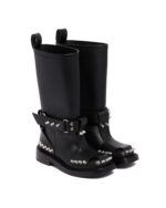 Alexander McQueen Studded Leather Biker Boots - Image 2