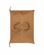 Camel Leather Weekender Travel Bag - Image 3