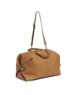 Camel Leather Weekender Travel Bag - Image 4