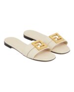 FF O'Lock Leather Slide Sandals - Image 2