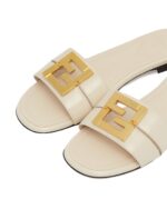 FF O'Lock Leather Slide Sandals - Image 5