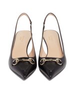 Horsebit Leather Slingback Pumps - Image 3