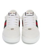 Ace Web Stripe Leather Sneakers - Image 4