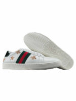 Ace Bee Embroidered Leather Sneakers - Image 3