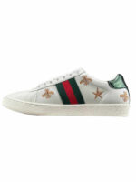 Ace Bee Embroidered Leather Sneakers - Image 2