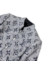 Monogram Jacquard Stand-Collar Coat - Image 3