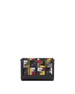 Multicolor FF Embroidered Wallet on Chain